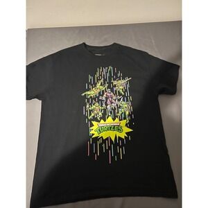 TMNT Teenage Mutant Ninja Turtles LootWear Exclusive 8-Bit Pixel Graphic Tee L